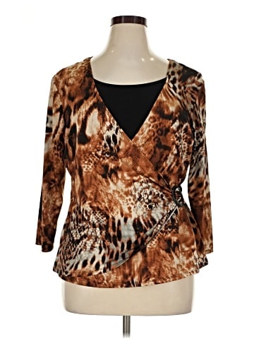 Notations 3/4 Sleeve Blouse (view 1)