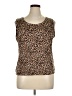212 Collection Animal Print Brown Tank Top Size XL - photo 1