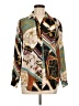 Zara Basic Print Gold Long Sleeve Blouse Size M - photo 1