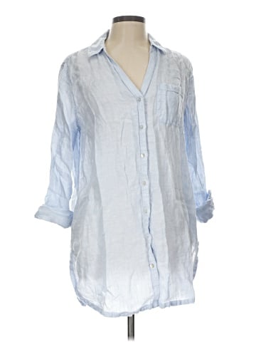 Sigrid Olsen 3/4 Sleeve Button-Down Shirt (view 1)