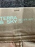 Terra & Sky Solid Tan Khakis Size 3X - photo 4