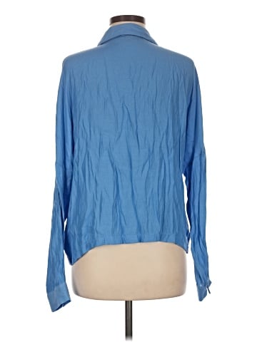 Topshop Long Sleeve Button-Down Shirt (view 2)