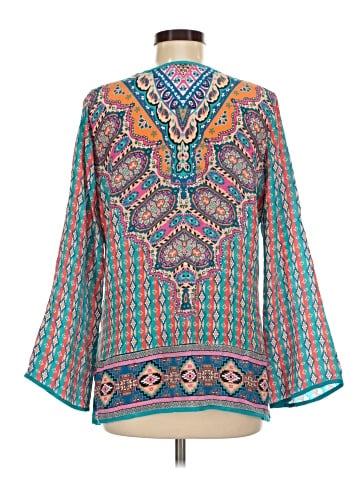 Tolani Long Sleeve Silk Top (view 2)