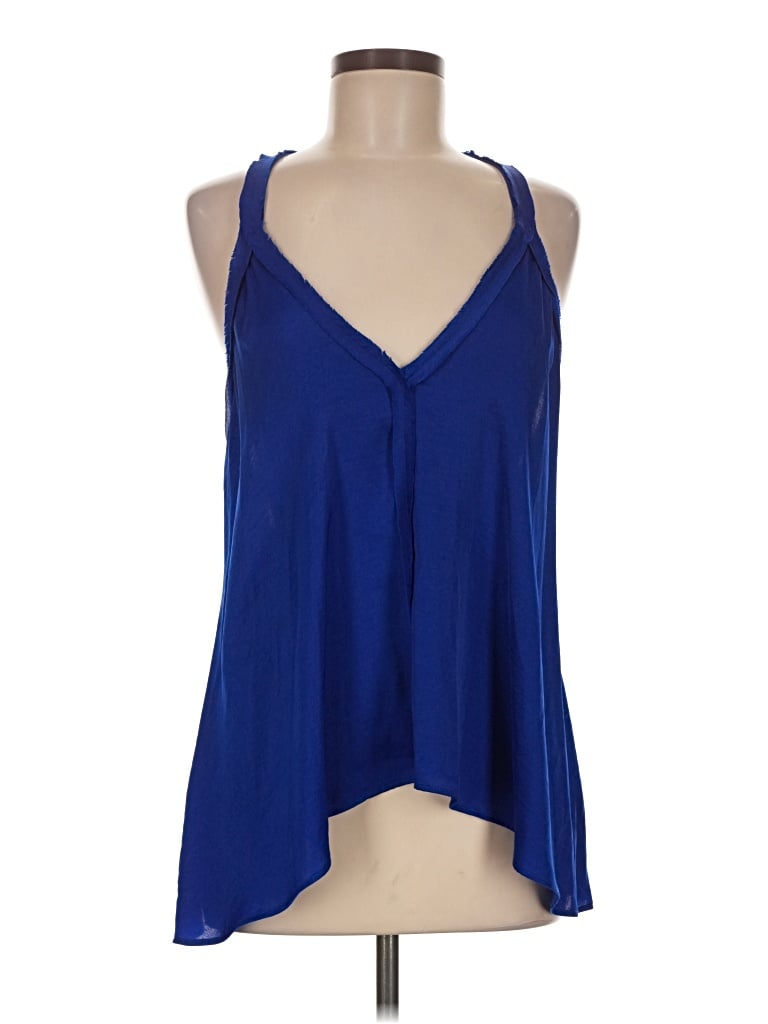Pre-owned Bcbgmaxazria Sleeveless Blouse In Blue
