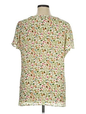 Rose + Olive Short Sleeve Blouse (view 2)