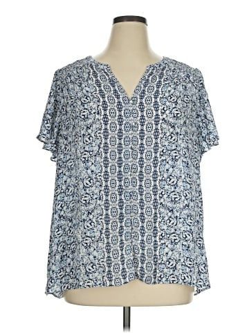 Rose + Olive Short Sleeve Blouse (view 1)