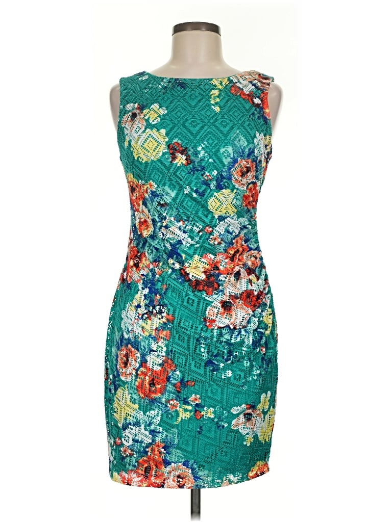 Pre-owned Bisou Bisou Cocktail Dress In Teal