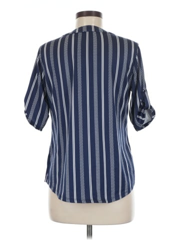 Always Indigo Short Sleeve Blouse (view 2)