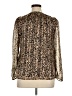 Walter Baker Animal Print Gold Long Sleeve Blouse Size XL - photo 2