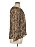 Walter Baker Animal Print Gold Long Sleeve Blouse Size XL - photo 4
