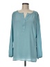 Karen Kane 100% Polyester Teal Long Sleeve Blouse Size M - photo 1