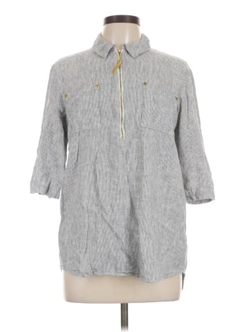 Ellen Tracy 3/4 Sleeve Button-Down Shirt (view 1)