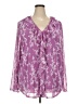 IMAN Purple Long Sleeve Blouse Size 3X - photo 1