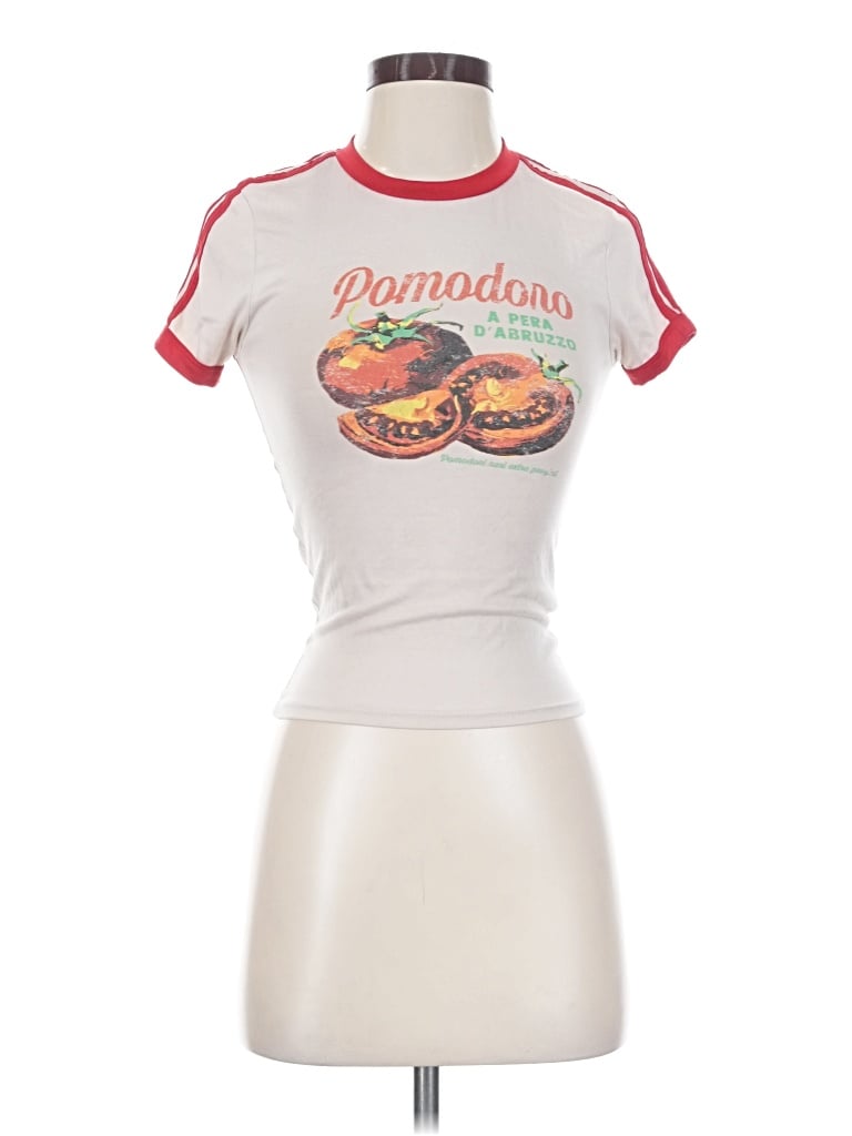Pre-owned Rsq Short Sleeve T-shirt In Silver