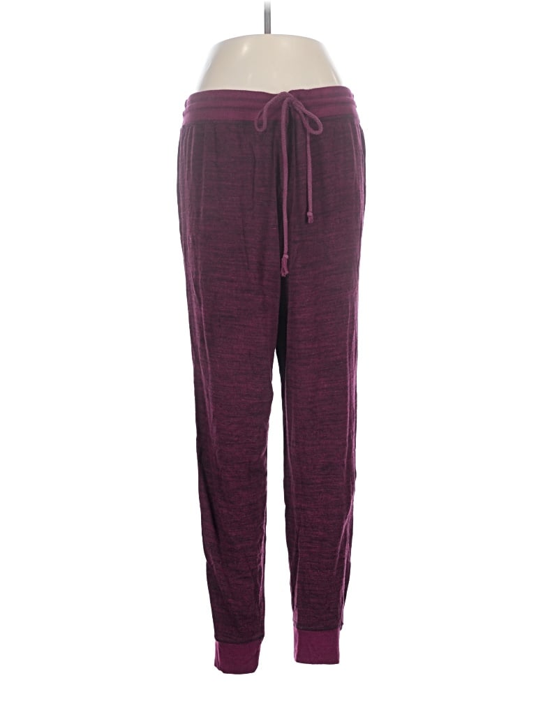 Pre-owned Felina Casual Pants In Burgundy