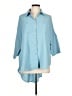 Lularoe 100% Polyester Blue 3/4 Sleeve Blouse Size L - photo 1