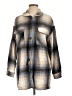 Prettygarden 100% Polyester Plaid Gray Coat Size L - photo 1