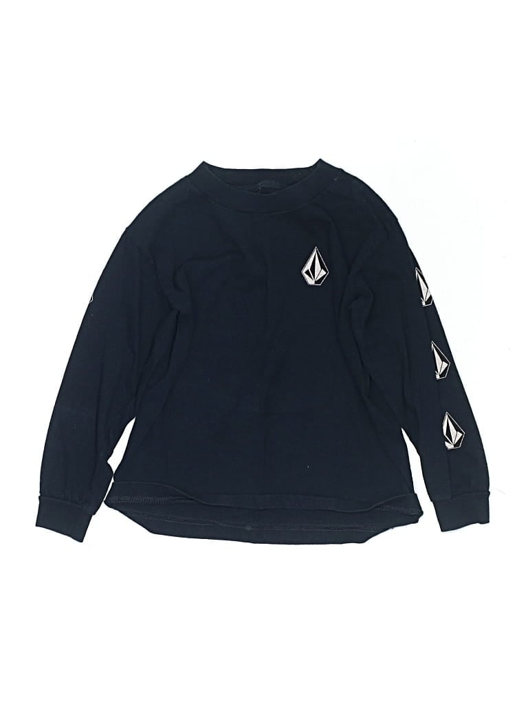 Pre-owned Volcom Kids' Long Sleeve T-shirt In Blue