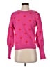 NANETTE Nanette Lepore Hearts Pink Pullover Sweater Size S - photo 1