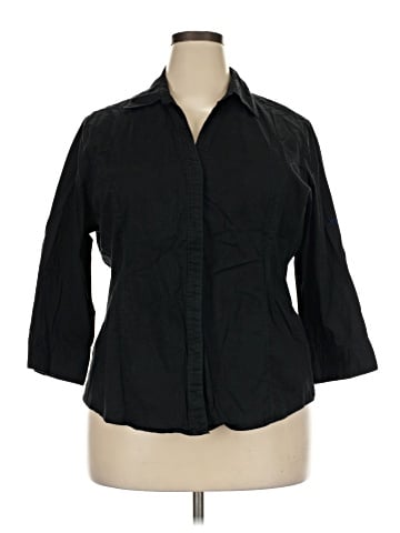 Lee 3/4 Sleeve Button-Down Shirt (view 1)