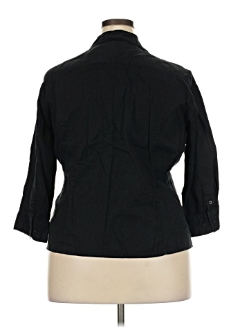Lee 3/4 Sleeve Button-Down Shirt (view 2)