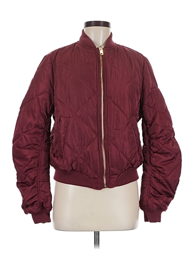Pre-owned Lulus Jacket In Burgundy