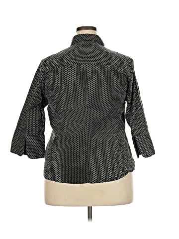 Cato 3/4 Sleeve Button-Down Shirt (view 2)