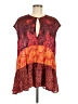 Free People Paisley Red Sleeveless Blouse Size M - photo 1
