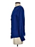 J.Crew 100% Silk Blue Long Sleeve Polo Size 4 - photo 5