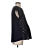 Full Moon Maternity 100% Polyester Stars Black Short Sleeve Blouse Size S - photo 4