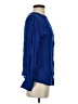 J.Crew 100% Silk Blue Long Sleeve Polo Size 4 - photo 4