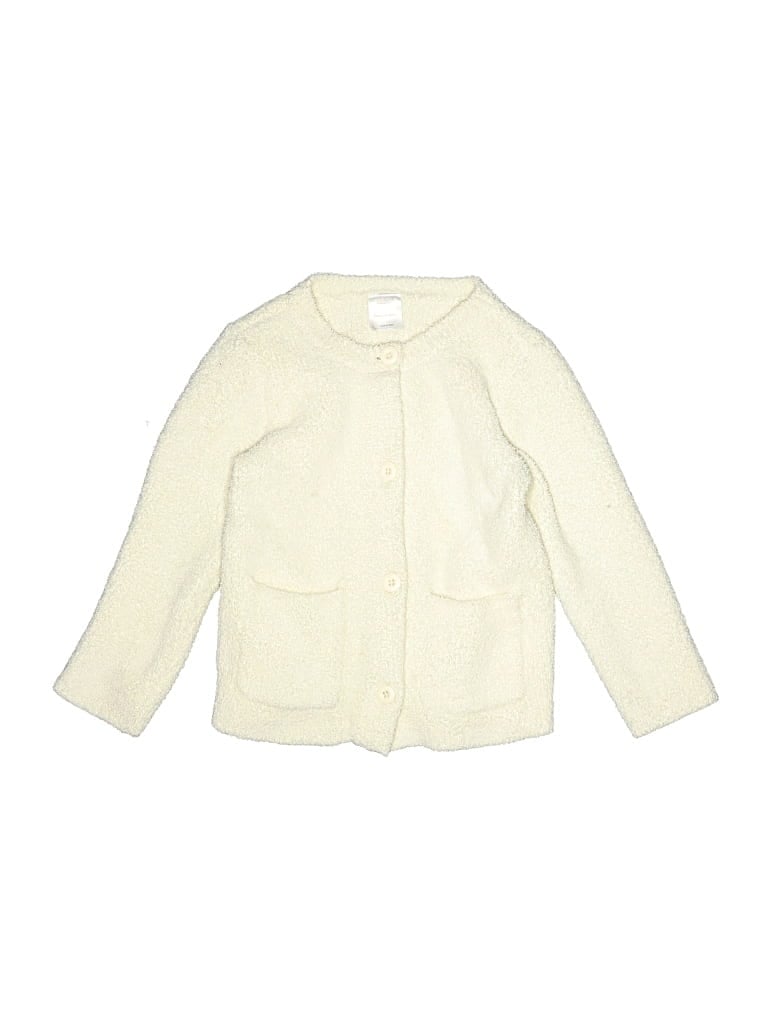 Pre-owned Hanna Andersson Kids' Cardigan Sweater In Ivory