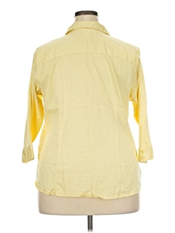 212 Collection 3/4 Sleeve Button-Down Shirt (view 2)