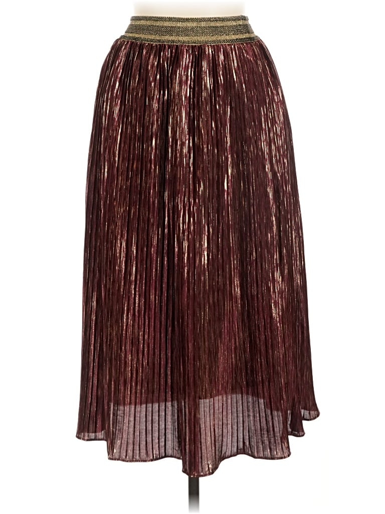 Pre-owned Moon River Formal Skirt In Burgundy