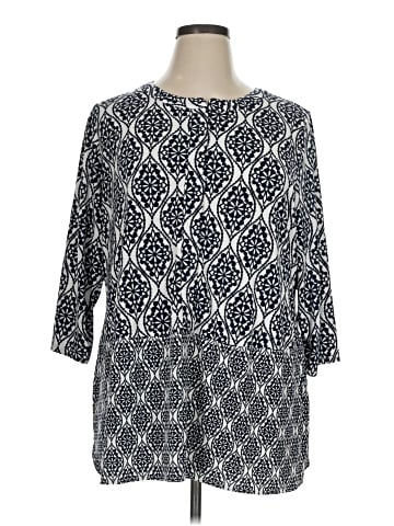 Croft & Barrow 3/4 Sleeve Blouse (view 1)
