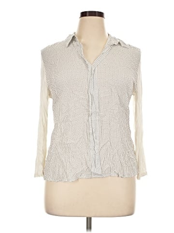 Daisy Fuentes 3/4 Sleeve Button-Down Shirt (view 1)