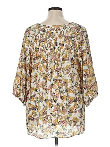 Rose + Olive 3/4 Sleeve Blouse (view 2)