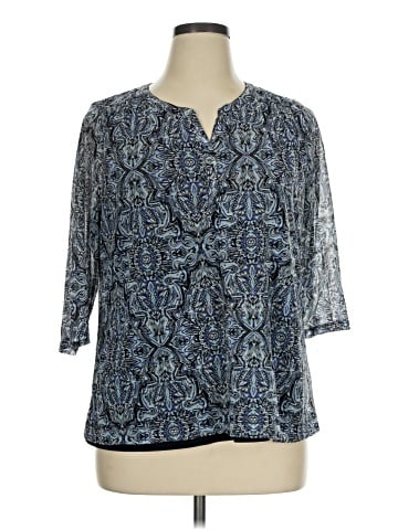 Croft & Barrow 3/4 Sleeve Blouse (view 1)