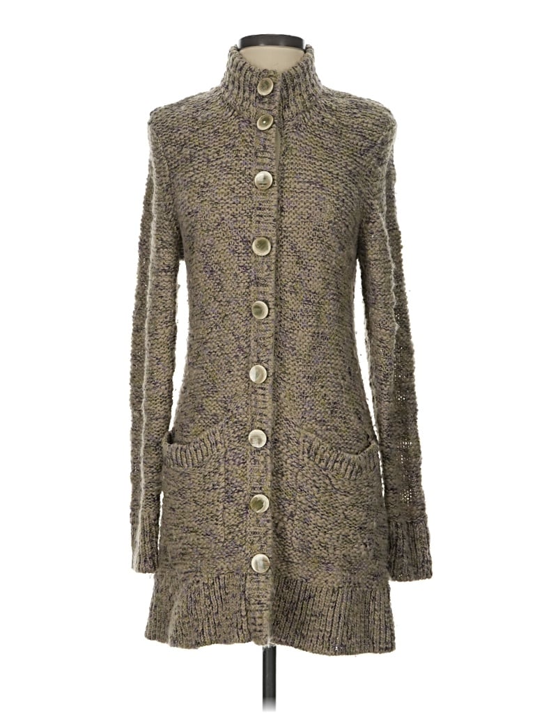 Pre-owned Worth Cardigan Sweater In Gold