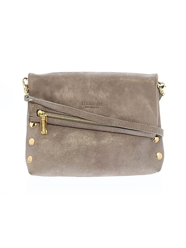 Pre-owned Hammitt Leather Crossbody Bag In Gray