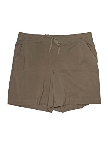 Karen Scott Sport Khaki Shorts (view 1)