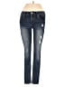 Express Jeans Hearts Blue Jeans Size 00 - photo 1