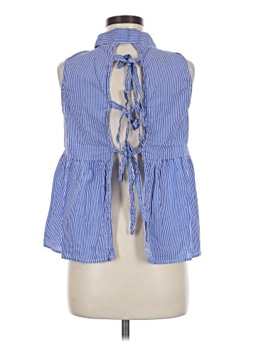 Rebellion Sleeveless Button-Down Shirt (view 2)