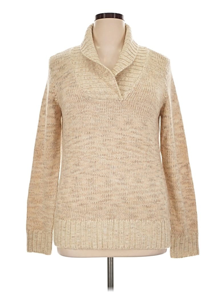 Pre-owned Relativity Pullover Sweater In Tan