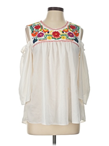 Signature Studio 3/4 Sleeve Blouse (view 1)