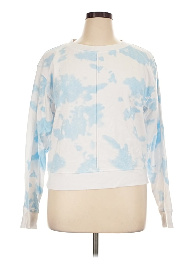 Pre-owned Zyia Active Pullover Sweater In White
