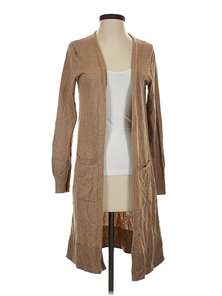 Pre-owned Amazon Essentials Cardigan Sweater In Tan