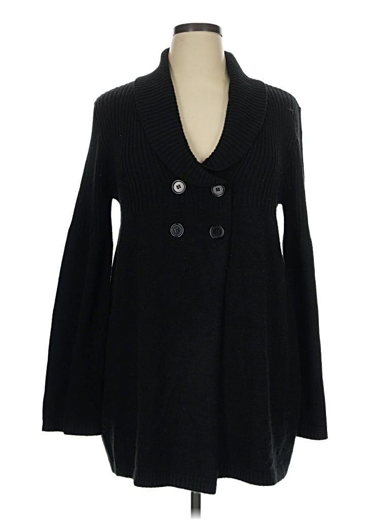 Pre-owned Cato Cardigan Sweater In Black