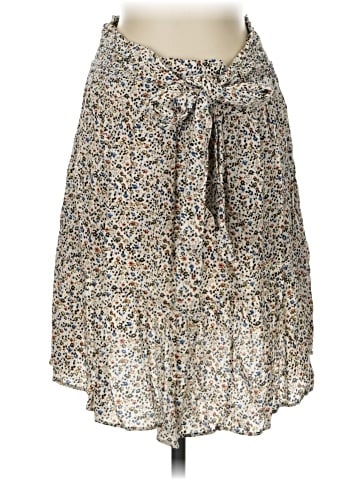 Madewell Tie-Waist Tiered Mini Skirt in Fieldwalk Floral (view 1)