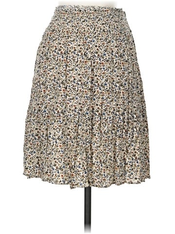Madewell Tie-Waist Tiered Mini Skirt in Fieldwalk Floral (view 2)
